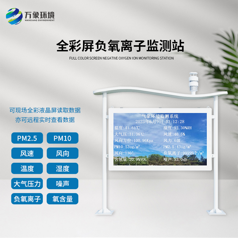 為什么要安裝智能全彩屏負(fù)氧離子監(jiān)測(cè)站？